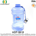 Jarro de agua plástico popular de la gimnasia de 2.2L / 1.89L PETG, botella de agua plástica de alta capacidad (HDP-0618)